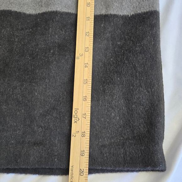 NWT Amanda + Chelsea Wool Blend Skirt Womens M Colorblock Quiet Luxury Neutrals - Picture 12 of 12